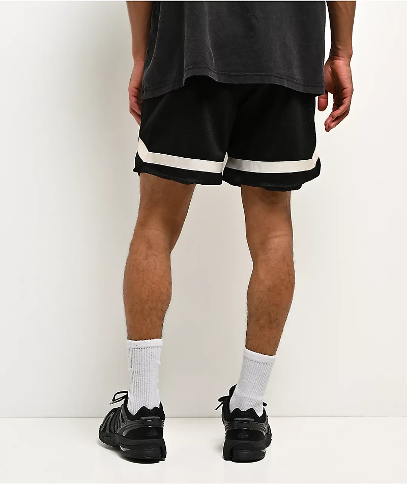 $AD BOYZ by Junior H Baller Black Mesh Shorts
