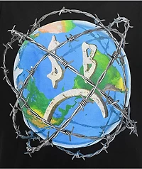 $AD BOYZ by Junior H Barbed Wire World Black T-Shirt