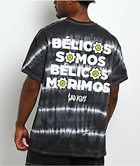 $AD BOYZ by Junior H Belicos Somos Black & White Tie Dye T-Shirt