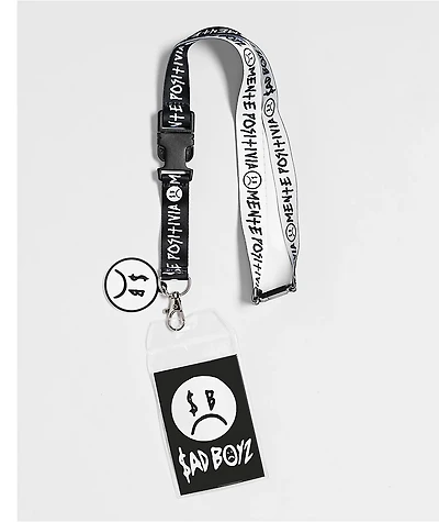 $AD BOYZ by Junior H Black Lanyard