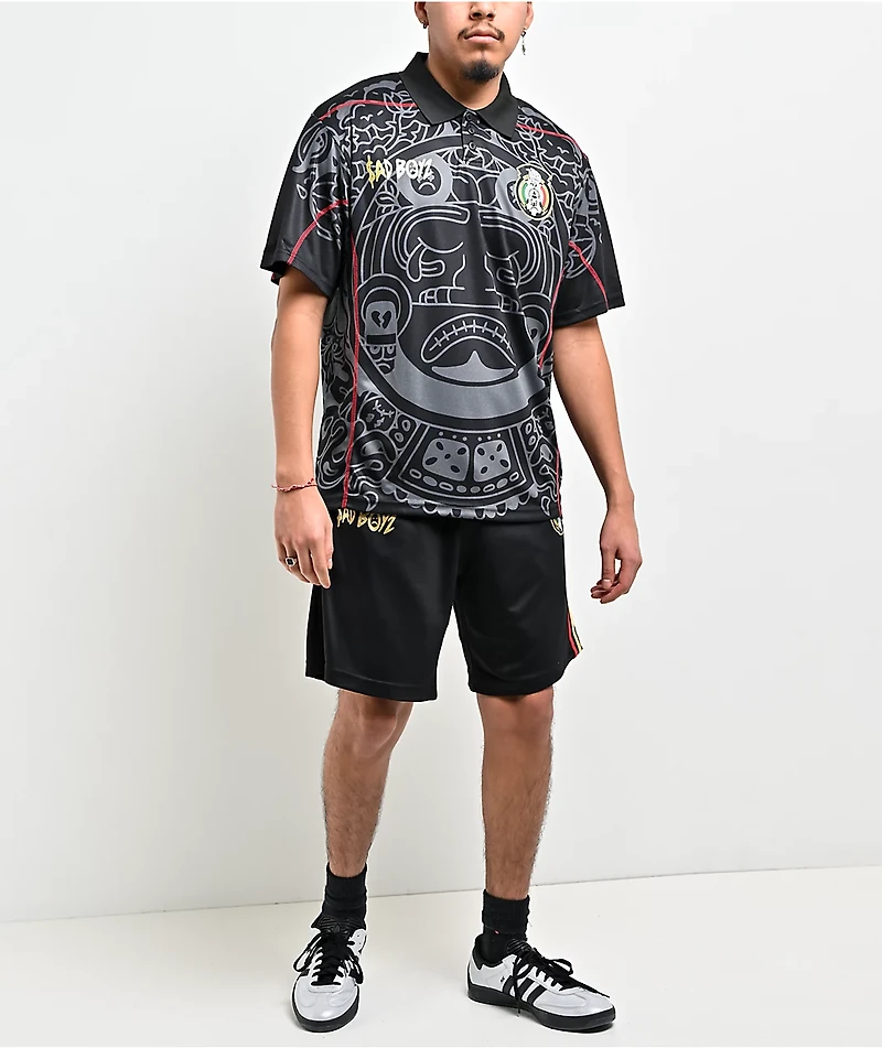$AD BOYZ by Junior H Black Mesh Soccer Jersey