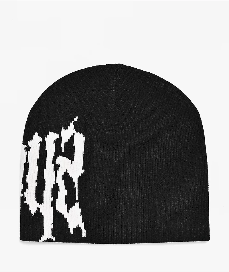 $AD BOYZ by Junior H Black Skully Beanie