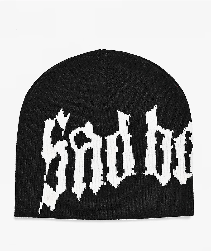 $AD BOYZ by Junior H Black Skully Beanie