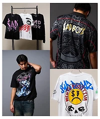 $AD BOYZ by Junior H Extssy Eyes Black T-Shirt