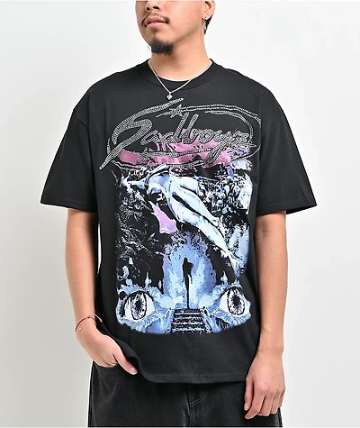 $AD BOYZ by Junior H Extssy Eyes Black T-Shirt