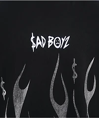 $AD BOYZ by Junior H Flame Black T-Shirt