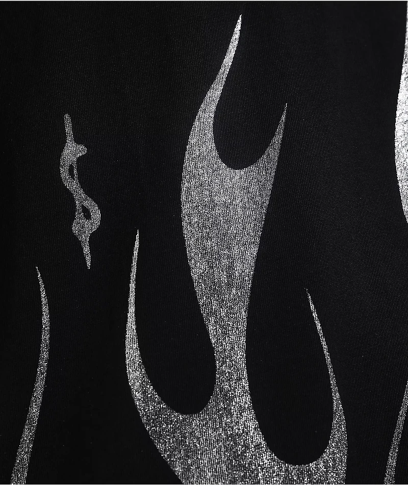 $AD BOYZ by Junior H Flame Black T-Shirt