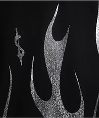 $AD BOYZ by Junior H Flame Black T-Shirt