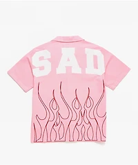 $AD BOYZ by Junior H Flames Poplin Pink Work Shirt