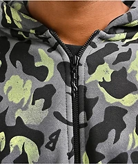 $AD BOYZ by Junior H Giant Cheetah Grey Zip Hoodie