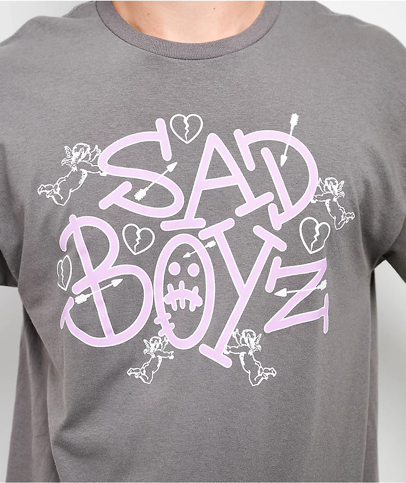$AD BOYZ by Junior H Graf Boyz Charcoal T-Shirt