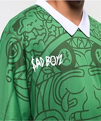 $AD BOYZ by Junior H Green Short Sleeve Soccer Jersey