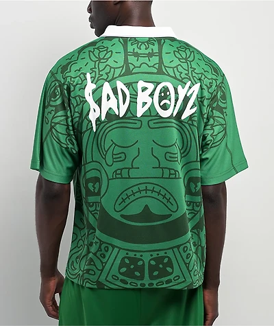 $AD BOYZ by Junior H Green Short Sleeve Soccer Jersey