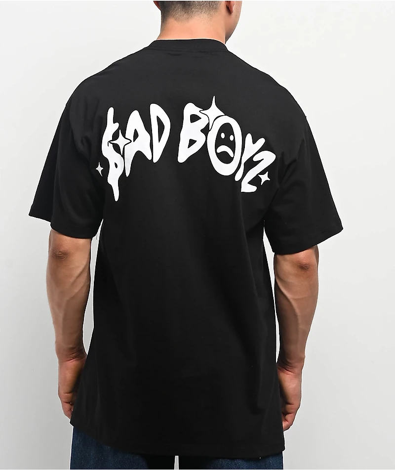 $AD BOYZ by Junior H Half Moon Black T-Shirt