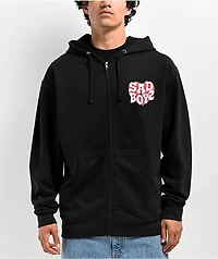 $AD BOYZ by Junior H Heart Black Zip Hoodie