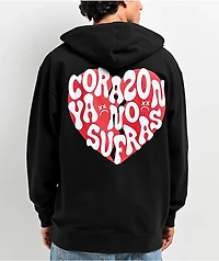 $AD BOYZ by Junior H Heart Black Zip Hoodie