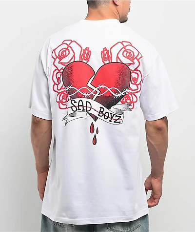 $AD BOYZ by Junior H Heart Breaker White T-Shirt