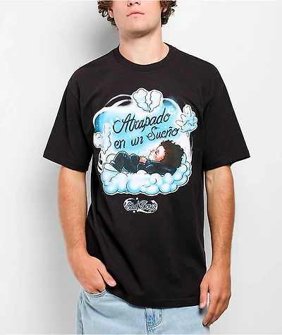 $AD BOYZ by Junior H In The Clouds Black T-Shirt
