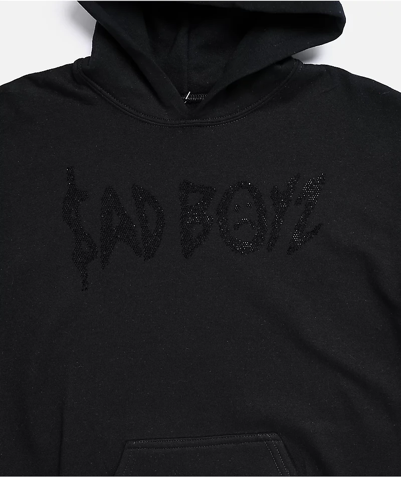 $AD BOYZ by Junior H Kids Black Flame Hoodie