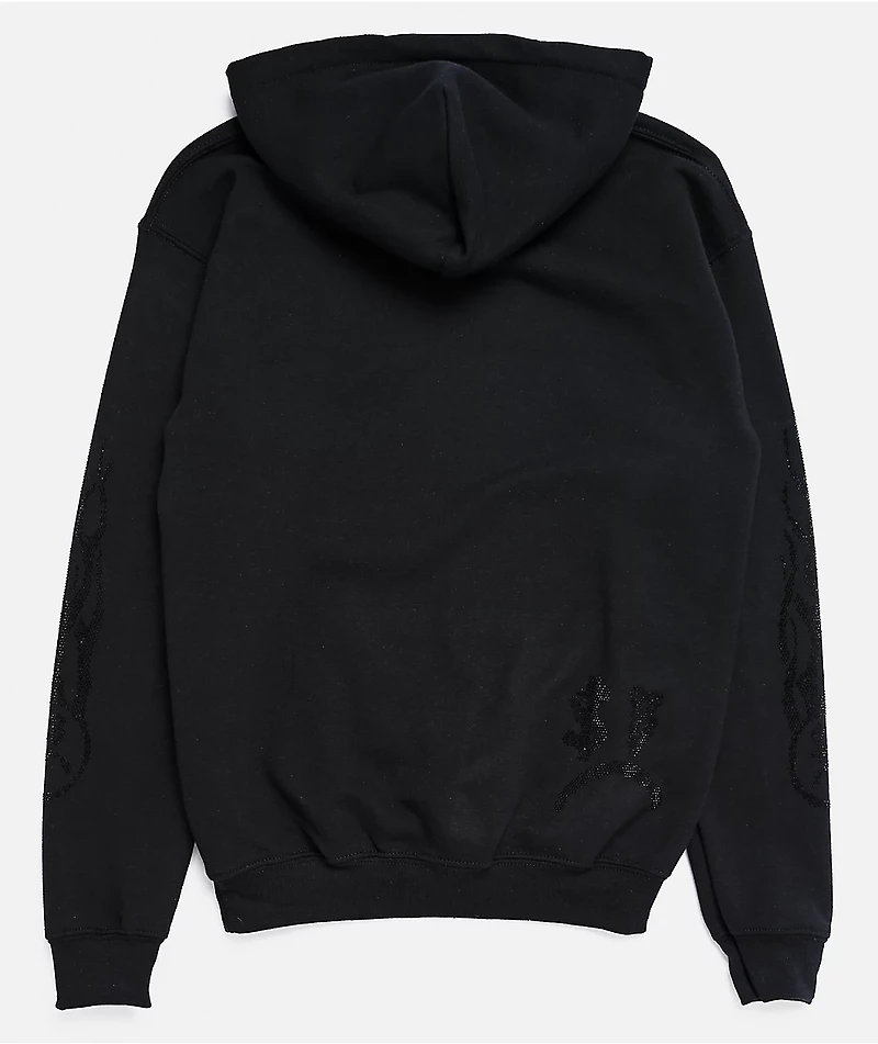 $AD BOYZ by Junior H Kids Black Flame Hoodie