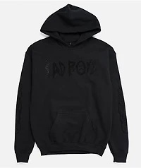 $AD BOYZ by Junior H Kids Black Flame Hoodie