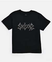 $AD BOYZ by Junior H Kids Broken Heart Rhinestone Black T-Shirt