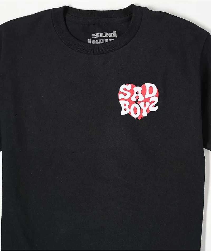$AD BOYZ by Junior H Kids Heart Black T-Shirt