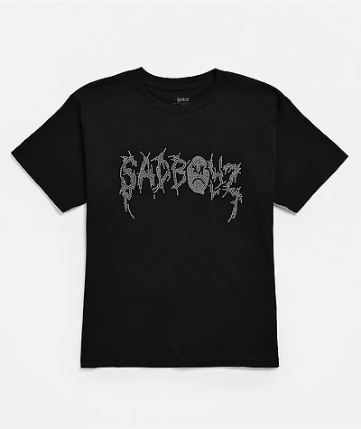 $AD BOYZ by Junior H Kids Logo Rhinestone Black T-Shirt