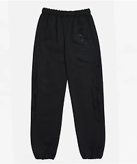 $AD BOYZ by Junior H Kids Rhinestone Flames Black Sweatpants