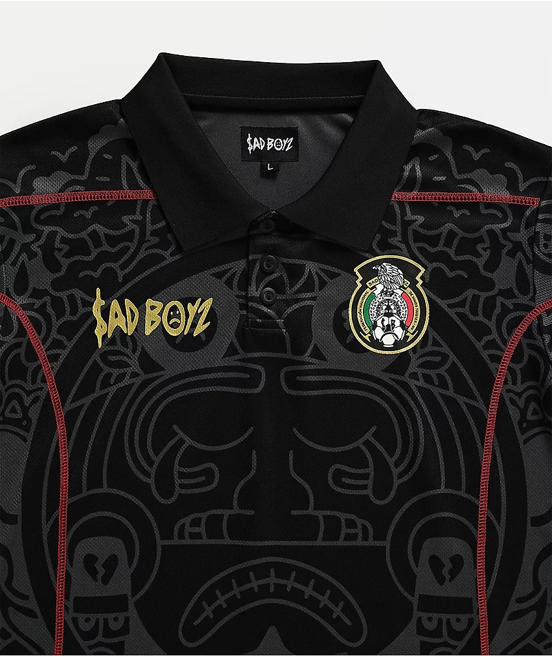 $AD BOYZ by Junior H Kids V2 Black Soccer Jersey