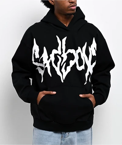 $AD BOYZ by Junior H Logo Black Hoodie