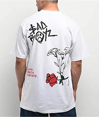 $AD BOYZ by Junior H Love N Money Tears White T-Shirt