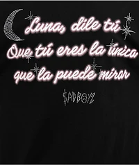 $AD BOYZ by Junior H Luna Rhinestone Black T-Shirt