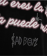 $AD BOYZ by Junior H Luna Rhinestone Black T-Shirt