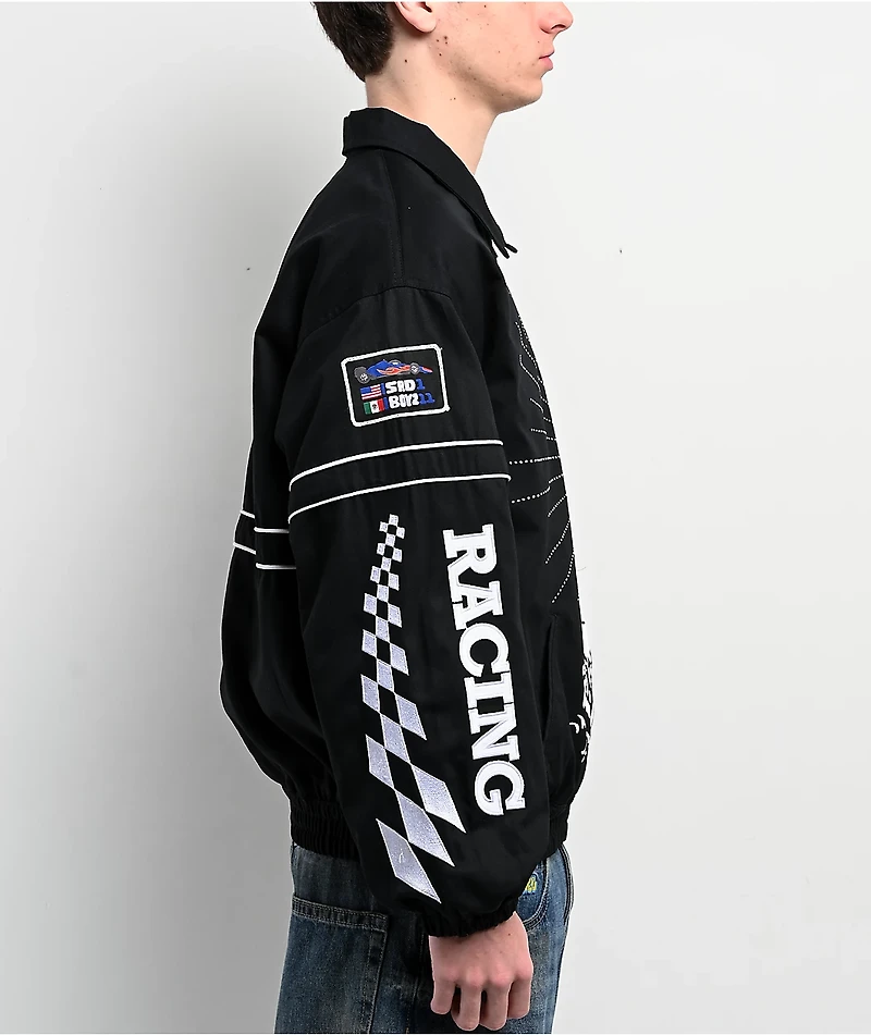 $AD BOYZ by Junior H Mary Black Racing Jacket