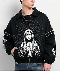 $AD BOYZ by Junior H Mary Black Racing Jacket