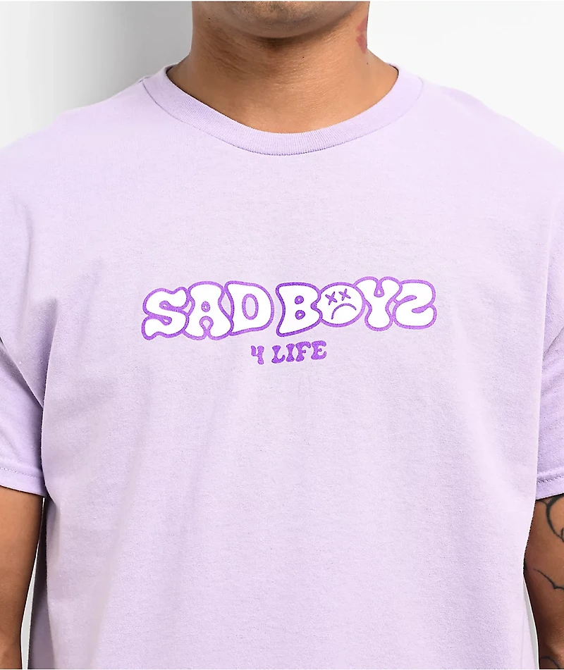 $AD BOYZ by Junior H Positiva Light Purple T-Shirt