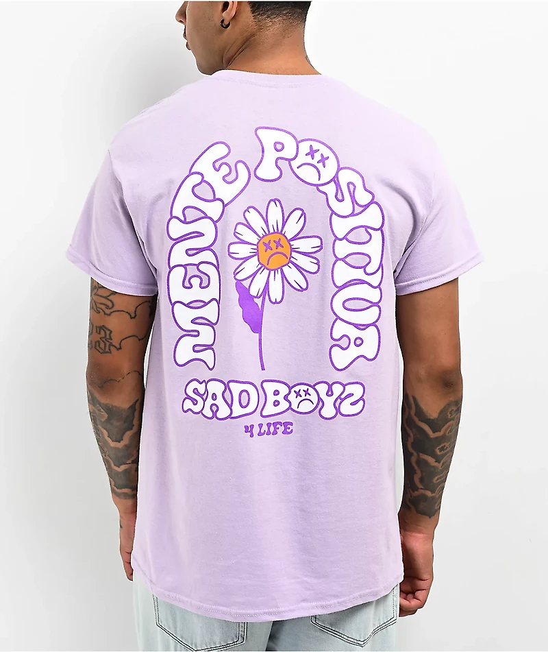 $AD BOYZ by Junior H Positiva Light Purple T-Shirt