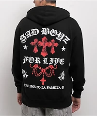 $AD BOYZ by Junior H Primero Black Hoodie