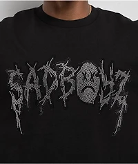 $AD BOYZ by Junior H Rhinestone Logo Black T-Shirt