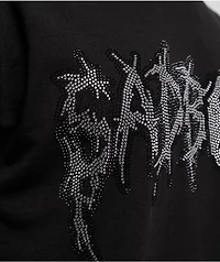 $AD BOYZ by Junior H Rhinestone Logo Black T-Shirt