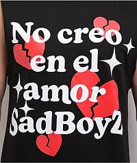 $AD BOYZ by Junior H Rose Black Tank Top