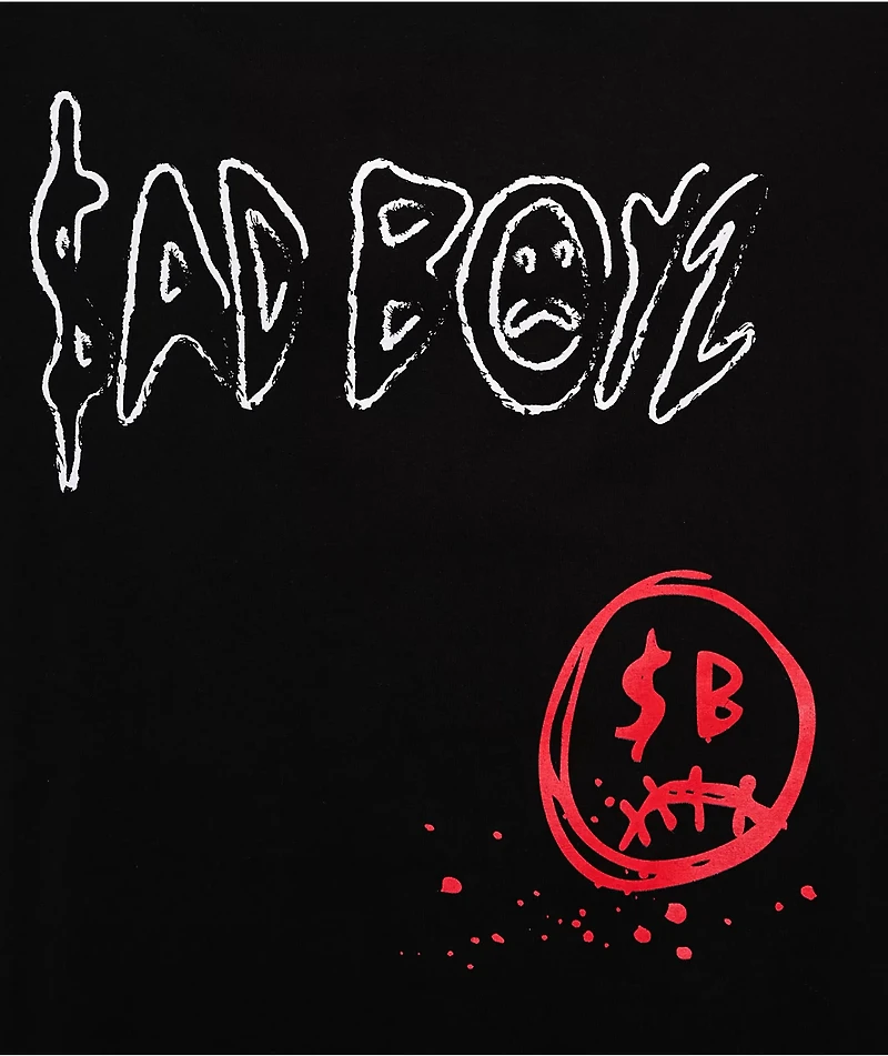 $AD BOYZ by Junior H Roses Black T-Shirt