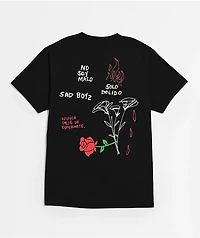 $AD BOYZ by Junior H Roses Black T-Shirt