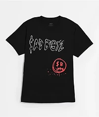 $AD BOYZ by Junior H Roses Black T-Shirt