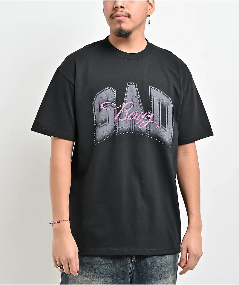 $AD BOYZ by Junior H Sad Stone Black T-Shirt