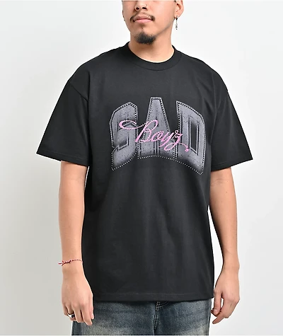 $AD BOYZ by Junior H Sad Stone Black T-Shirt