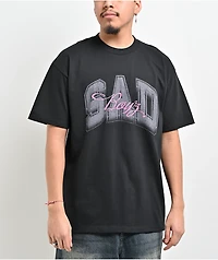 $AD BOYZ by Junior H Sad Stone Black T-Shirt