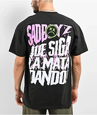$AD BOYZ by Junior H Skull Black T-Shirt