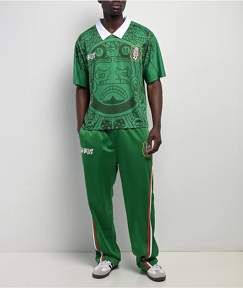 $AD BOYZ by Junior H Soccer Green Track Pants